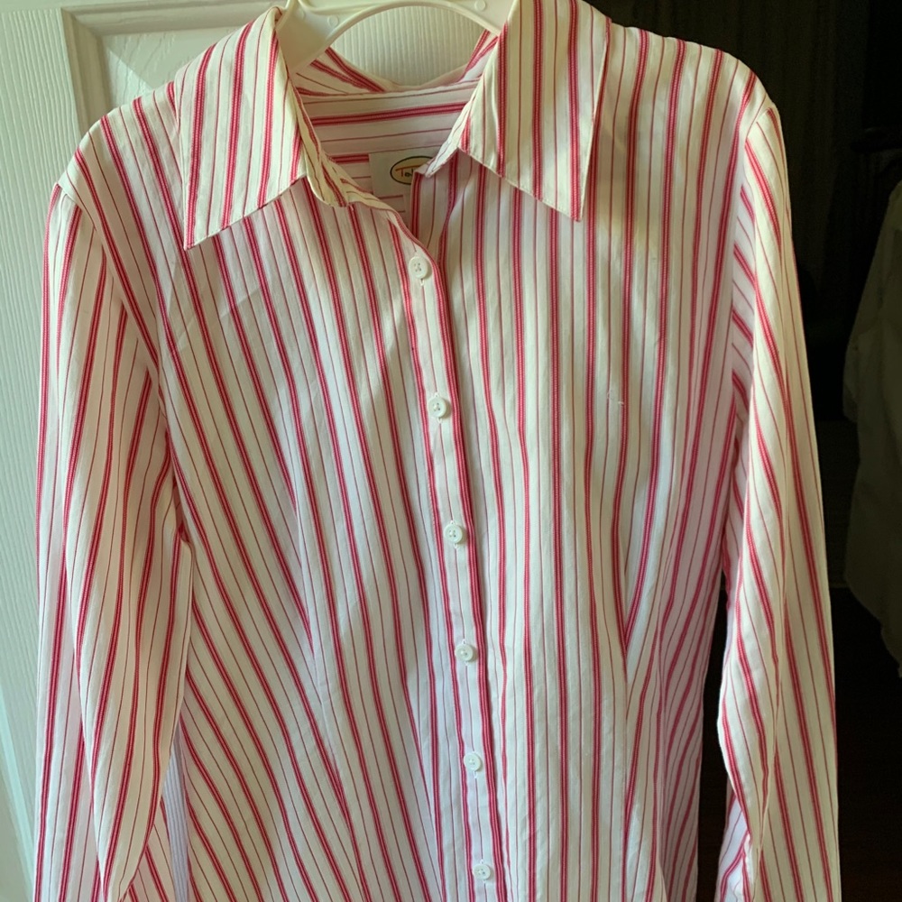 Talbots blouse with stripes